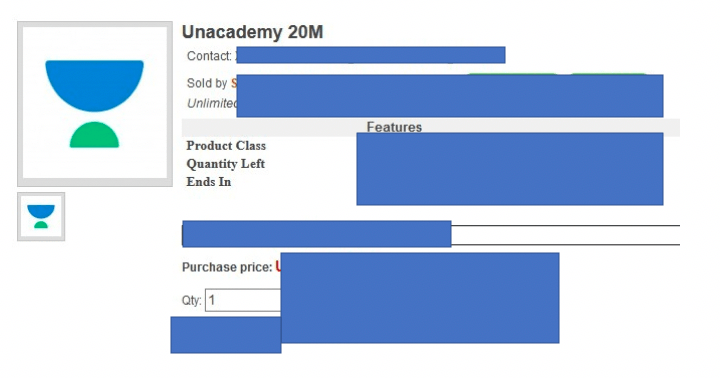 unacademy hacked - data dump sale