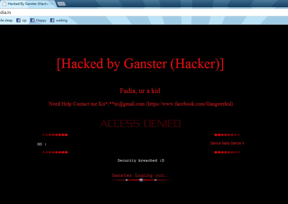Ankit Fadia site again Hacked