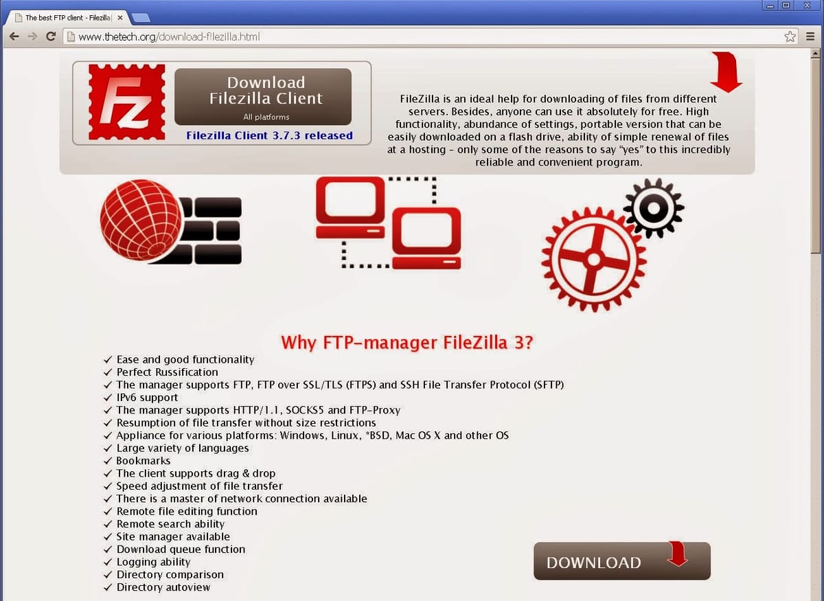 Malicious version of FTP Software FileZilla stealing users' Credentials