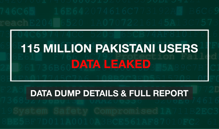 115 Million Pakistani User Data Leaked on Dark Web | Data Dump Details & Full Report